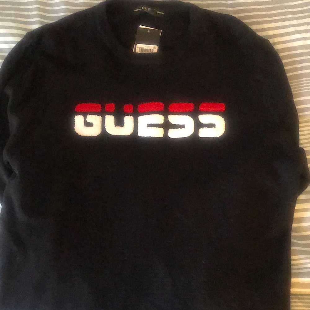 Men’s Guess Black Sweater Size M  Brand New w Tags